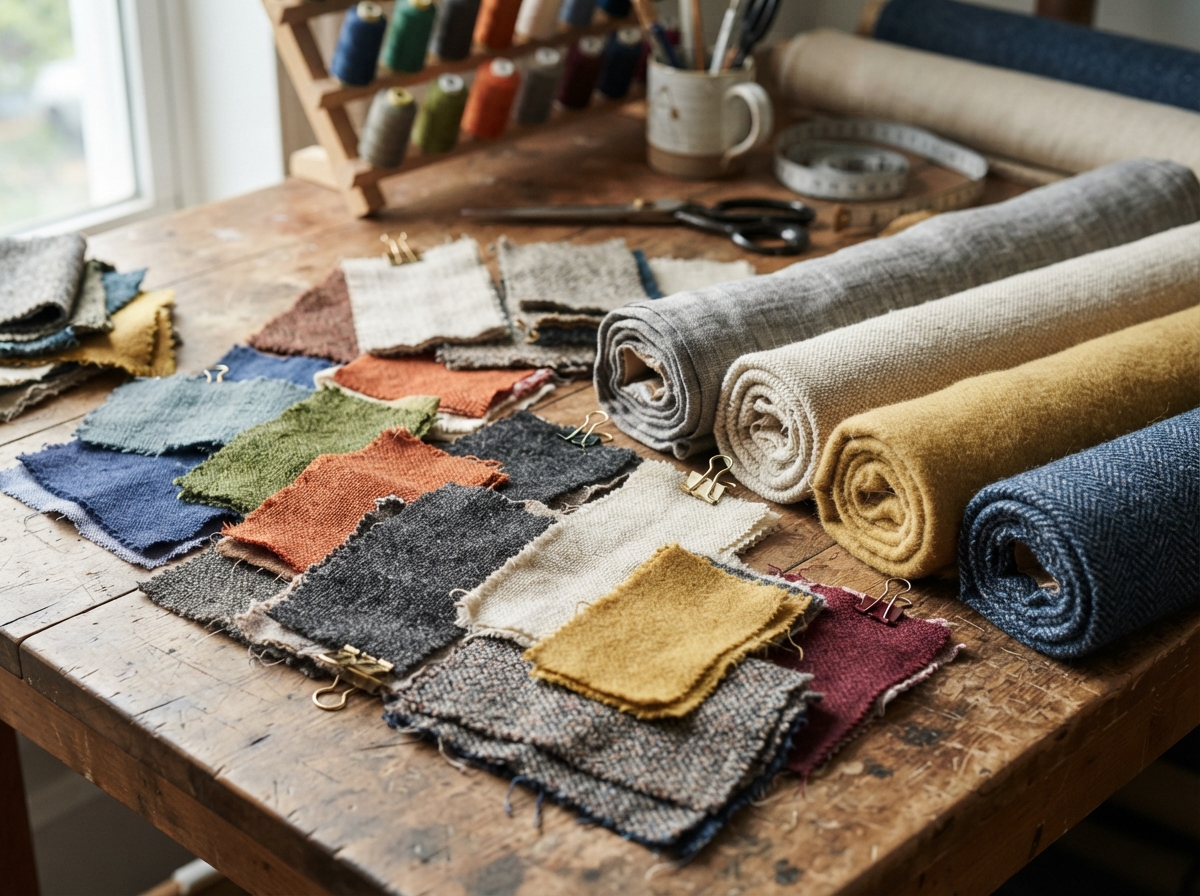 Muestrario de colores y materiales